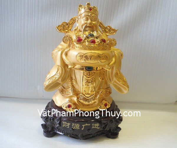 Alt text: Tượng ông Lộc trong bộ tam đa