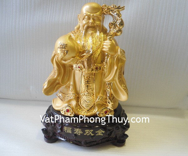 Alt text: Tượng ông Thọ trong bộ tam đa