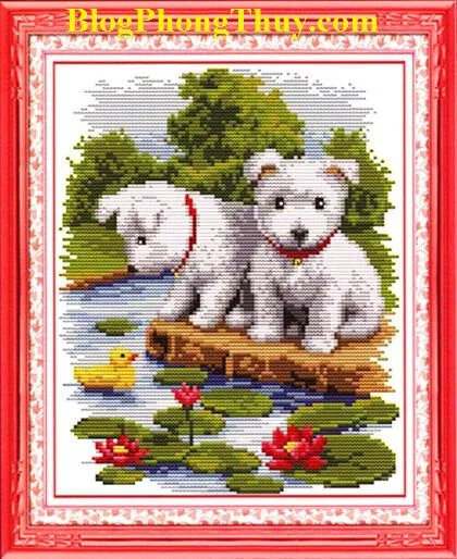 Biểu tượng phong thủy: Tranh con chó