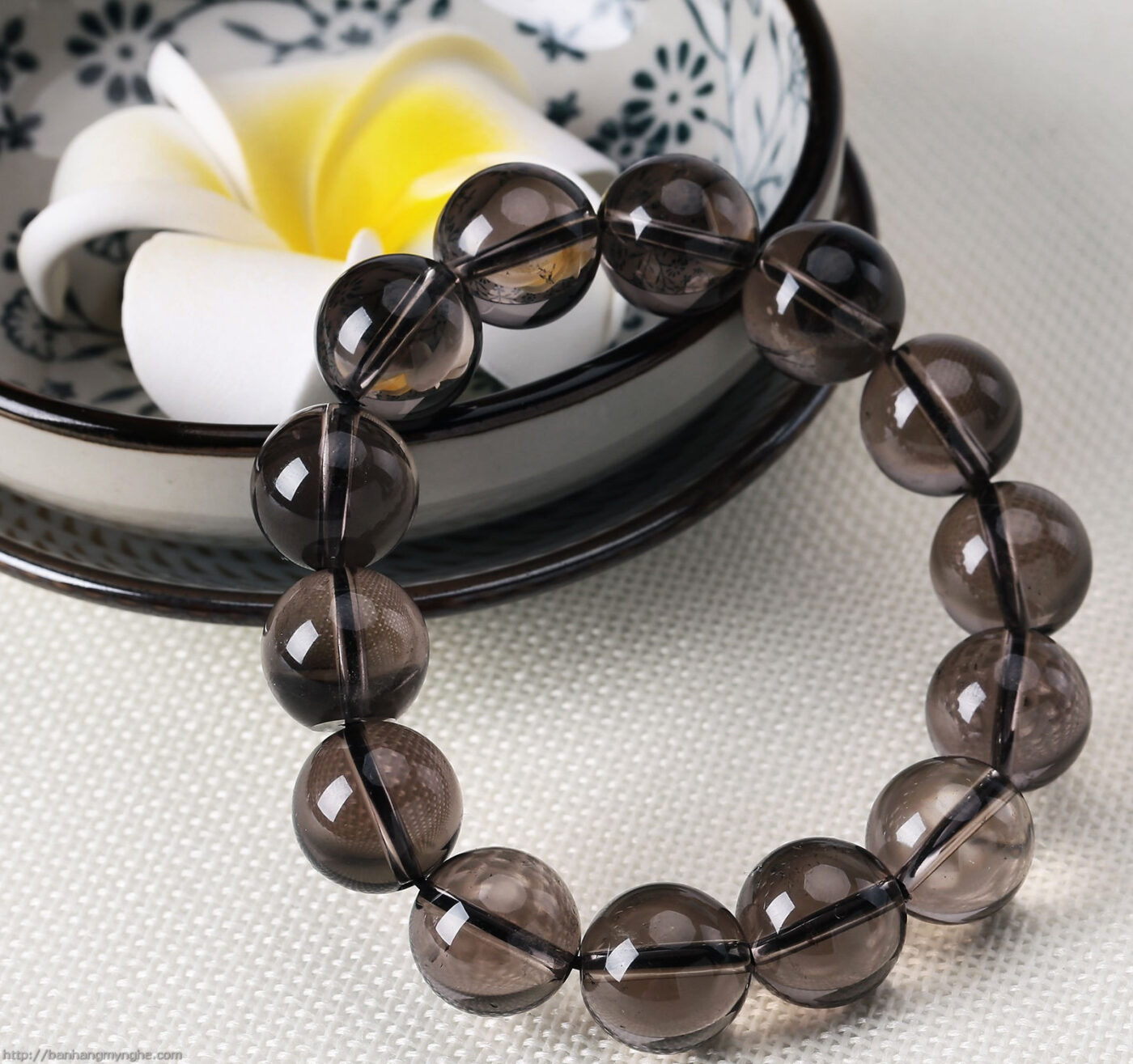 Vòng tay thạch anh khói